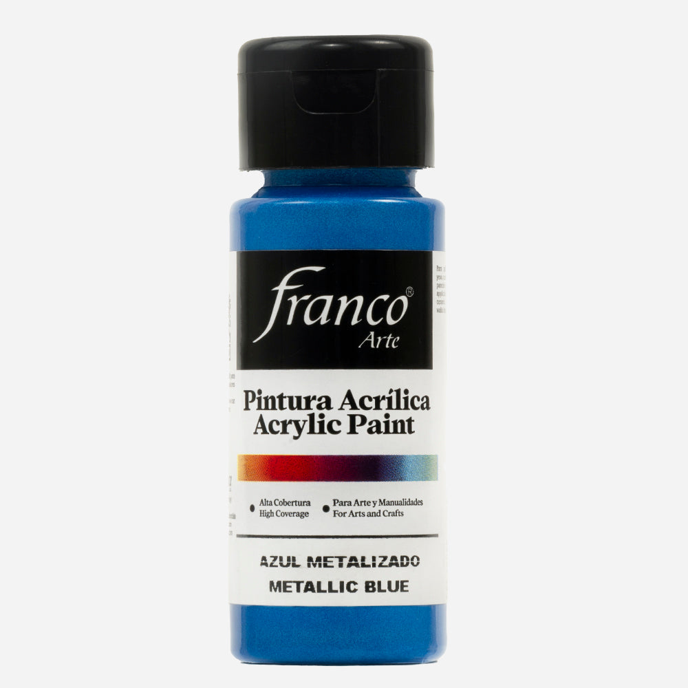 Pintura Acrilica Azul Metalizado