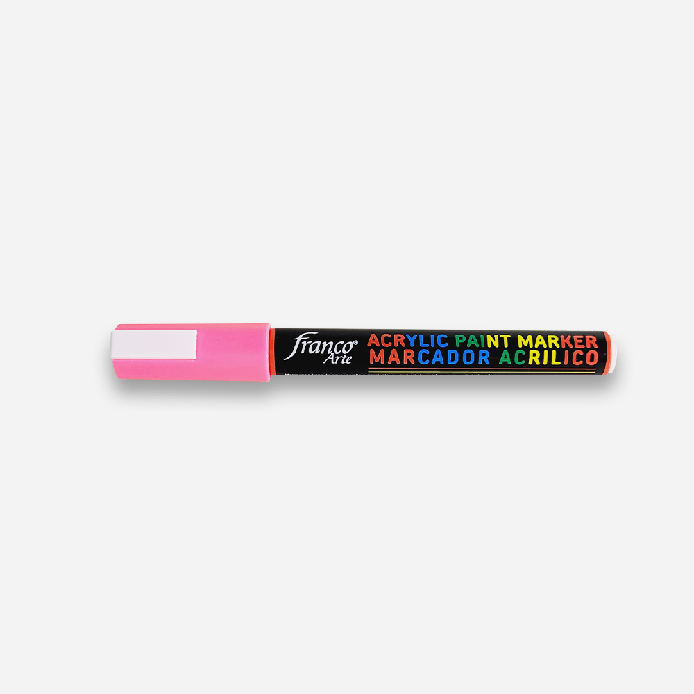 Marcador Acrílico Pink Fluorescente