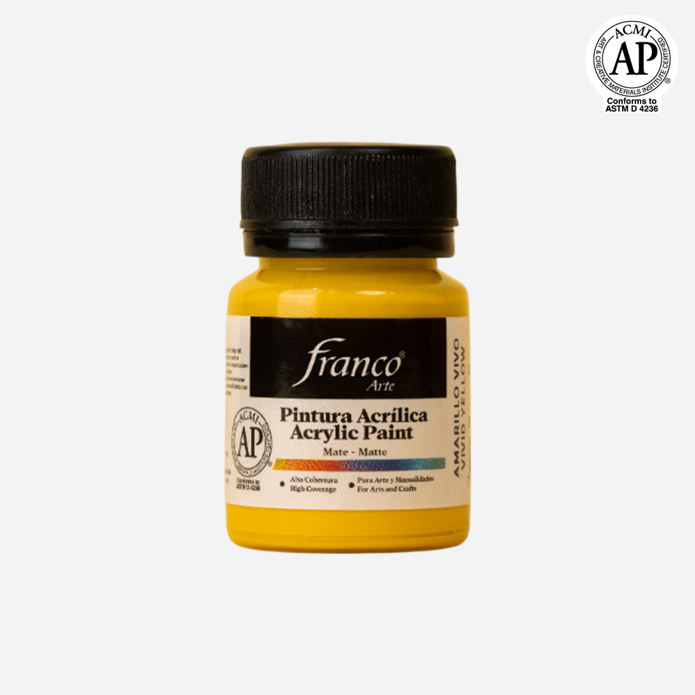 Pintura Acrílica Amarillo Vivo