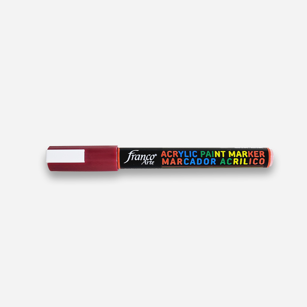 Marcador Acrílico Rojo Oscuro