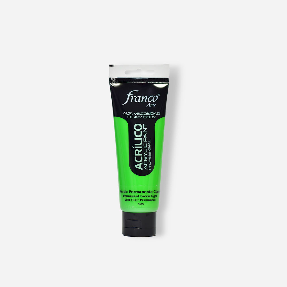 Pintura Acrílica Profesional Verde Permanente Claro