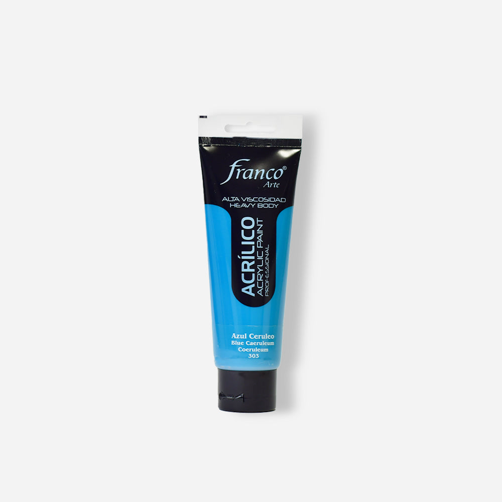 Pintura Acrílica Profesional Tono Azul Ceruleo