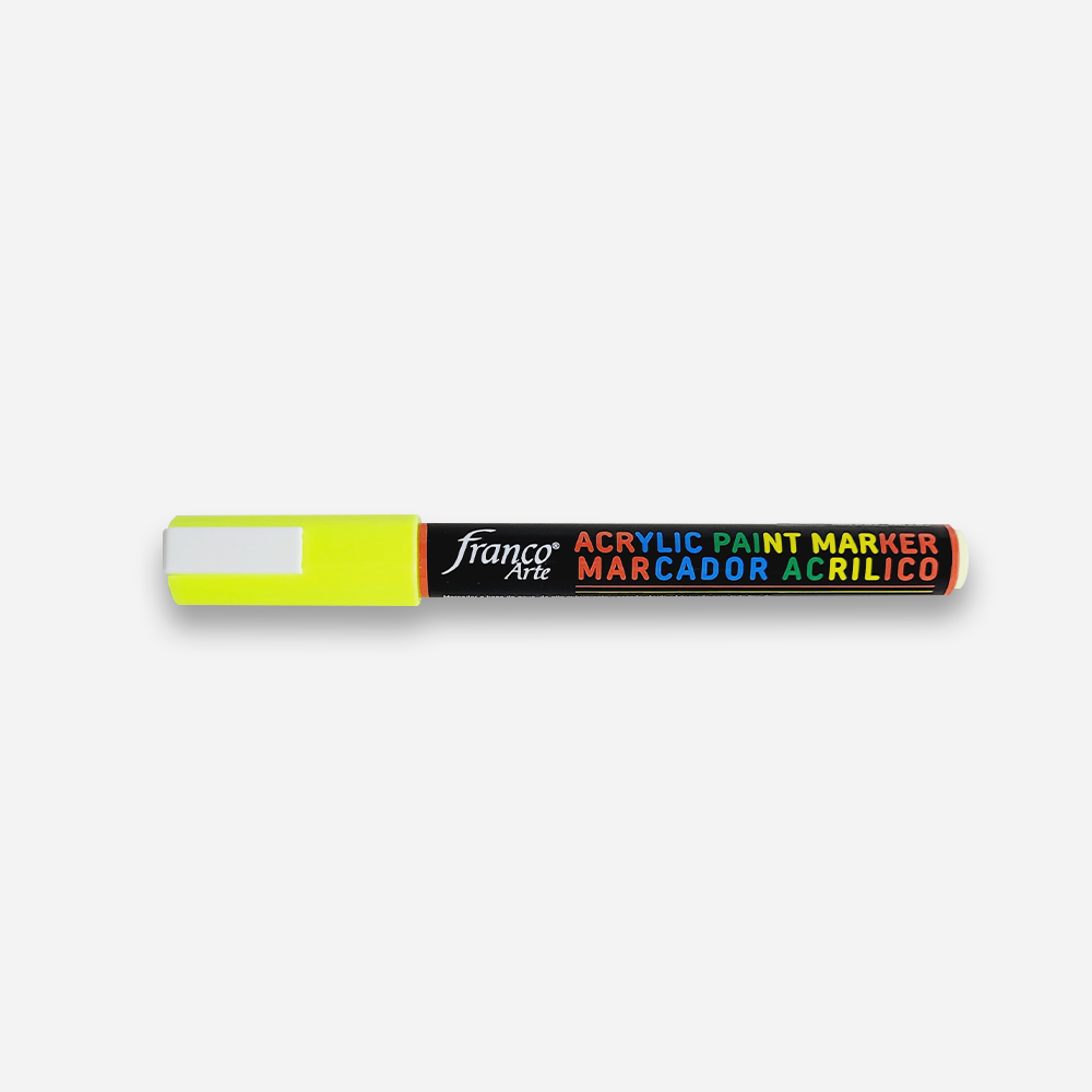 Marcador Acrílico Limón Fluorescente