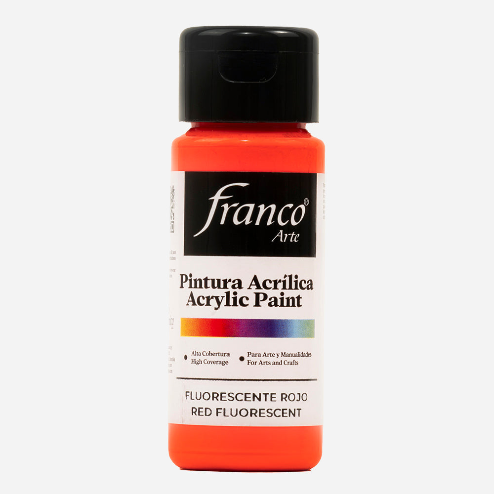 Pintura Acrílica Rojo Fluorescente