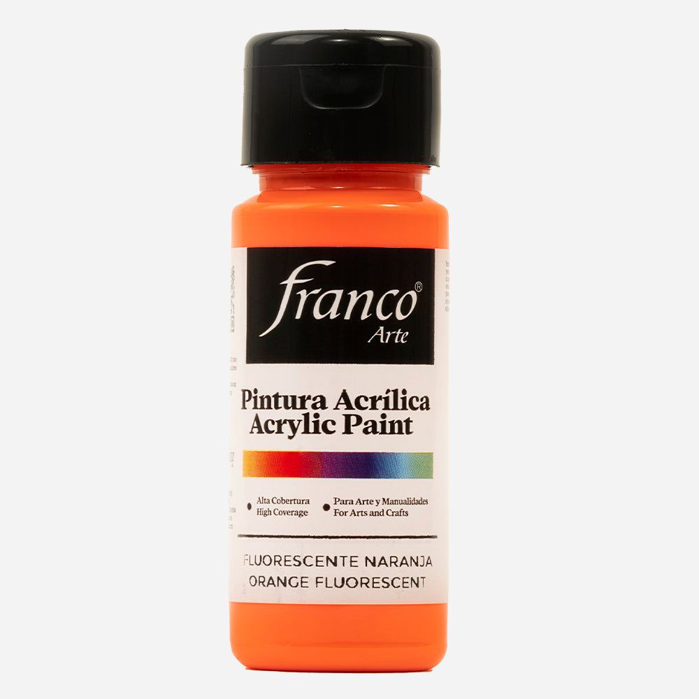 Pintura Acrílica Naranja Fluorescente