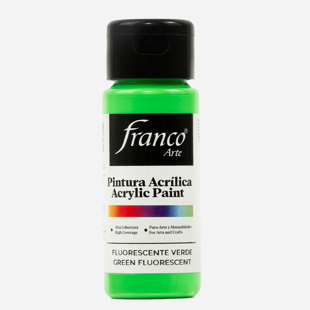 Pintura Acrílica Verde Fluorescente