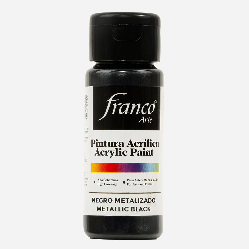 Pintura Acrílica Negro Metalizado