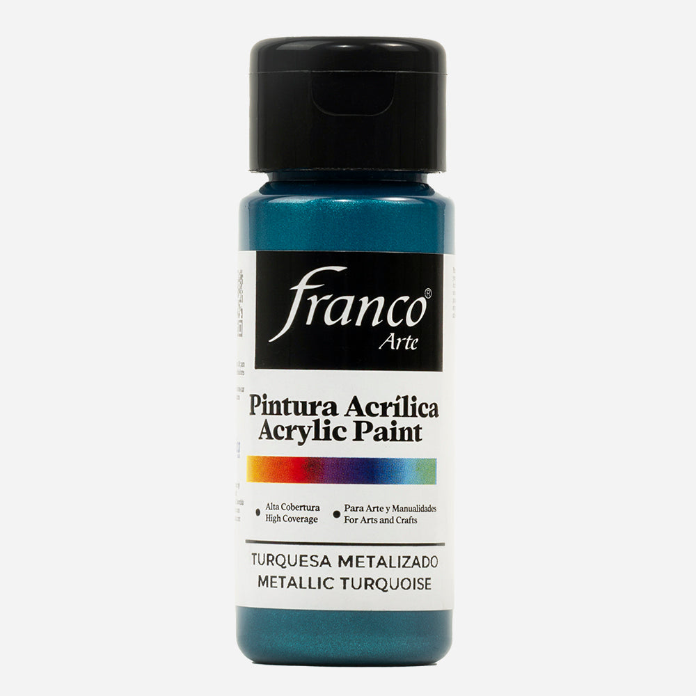 Pintura Acrílica Turquesa Metalizado