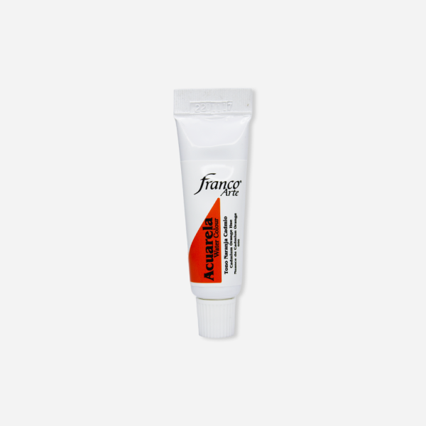Acuarela Tono Naranja Cadmio