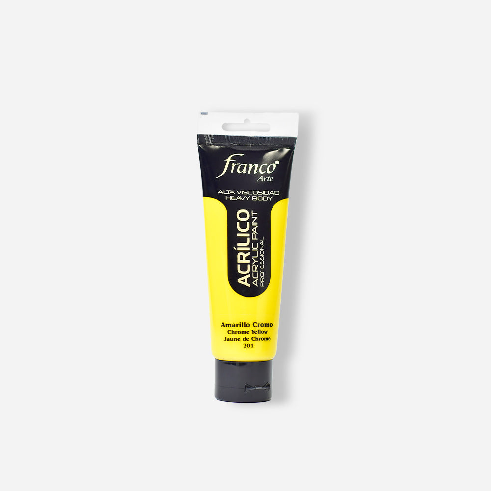 Pintura Acrílica Profesional Tono Amarillo Cromo