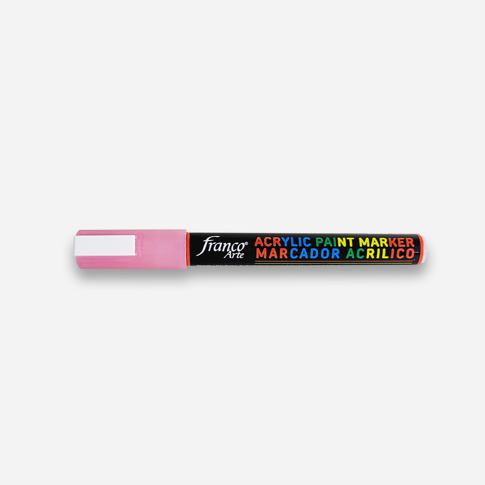 Marcador Acrílico Rosado Metalizado